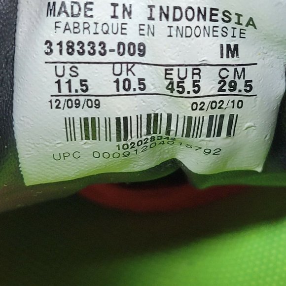 Nike Sweet Classic Low Retro BRS Shoes Black Red Silver 318333-009 RARE SZ 11.5 - Picture 9 of 9